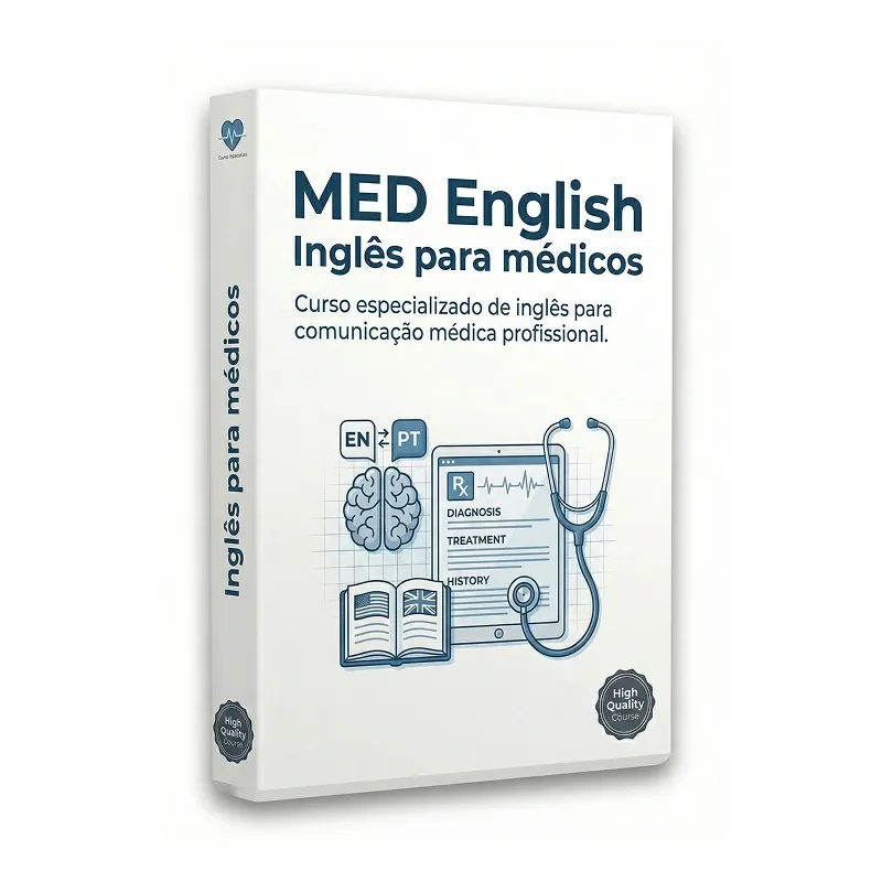 Capa do curso MED English - Inglês para Médicos