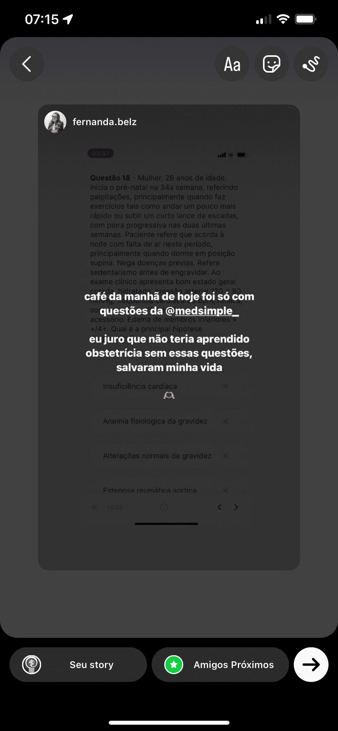 Café da manhã estudando questões