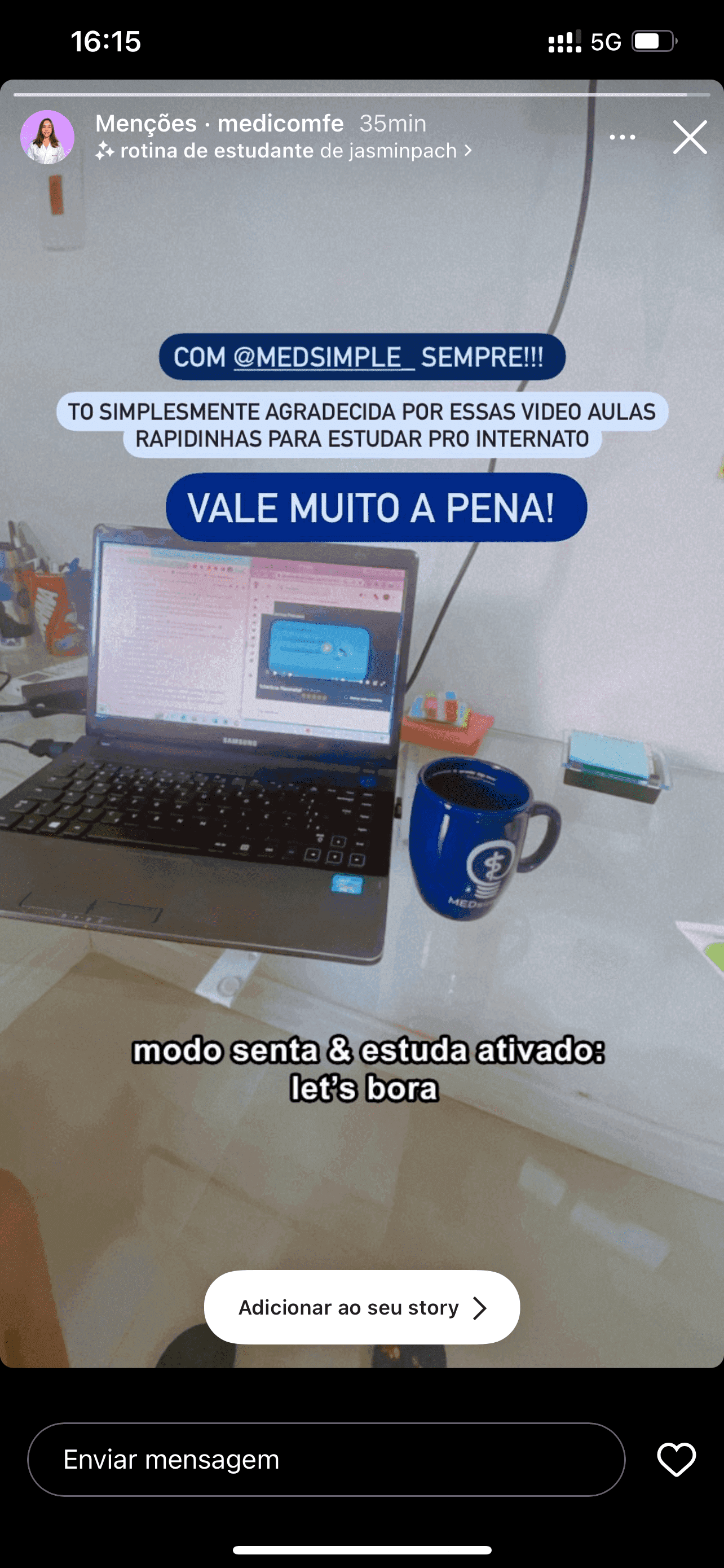 To simplesmente agradecida por essas video aulas rapidinhas para estudar para o internato