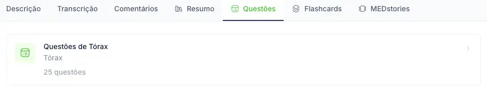 Complemente seu estudo com questões, flashcards, medstories e resumos
